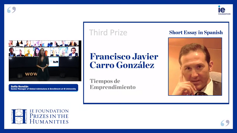 Francisco Javier Carro González y su obra Tiempos de emprendimiento