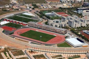 Proyecto de obra de simetría Grupo para las instalaciones deportivas de la universidad Jaume I en Castellón